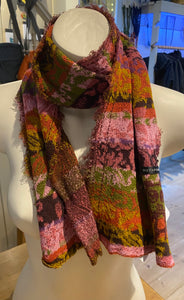 Japanese Pure Cotton Scarf in Pink