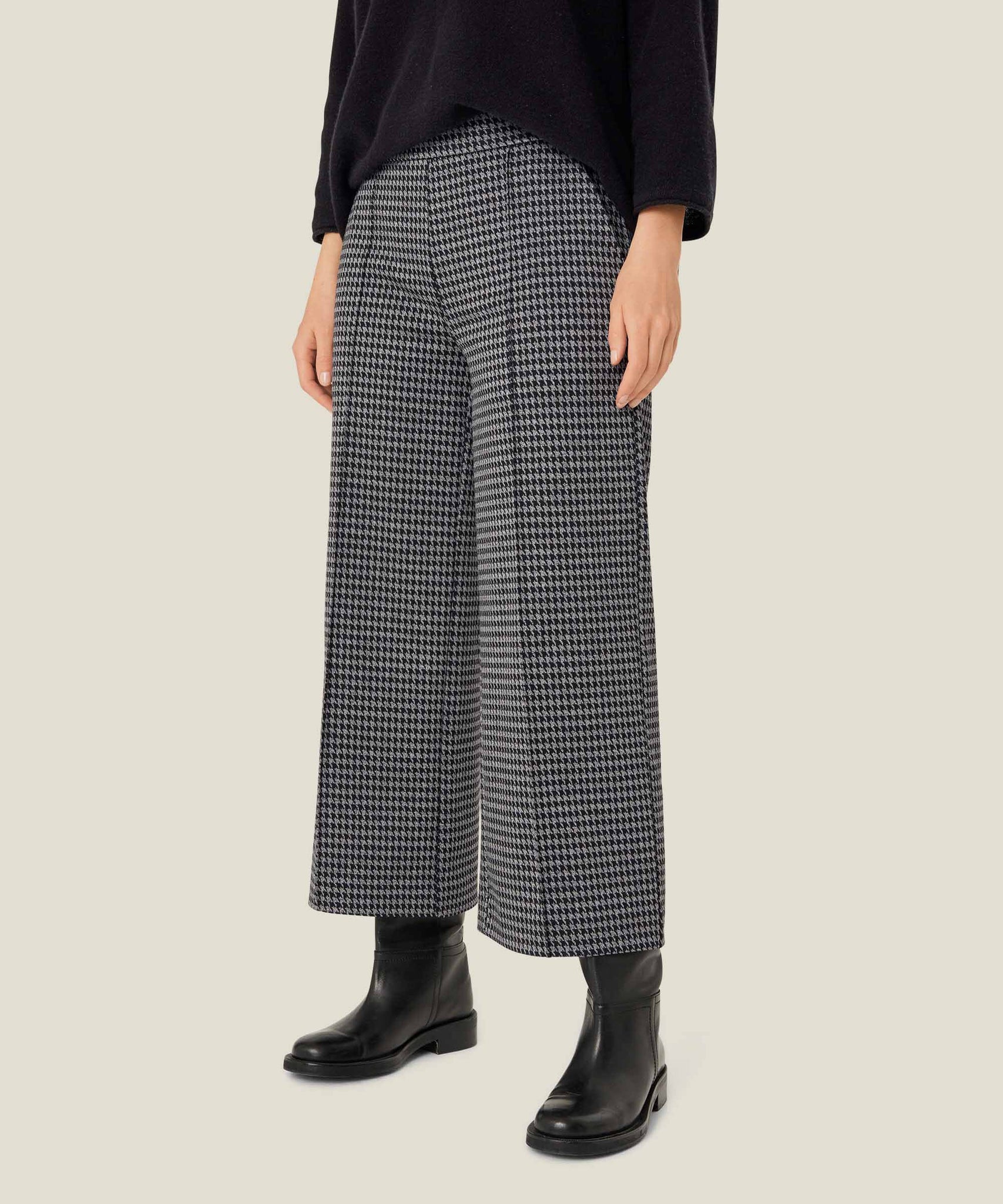 MaPiana Trousers in Black Check