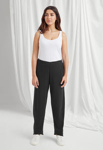 Mylee Trousers Solid Interlock Dye in Black