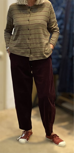 Cervo Trousers in Uva (Grape)