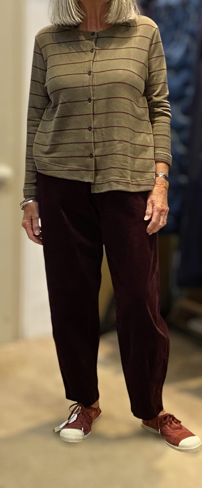 Cervo Trousers in Uva (Grape)