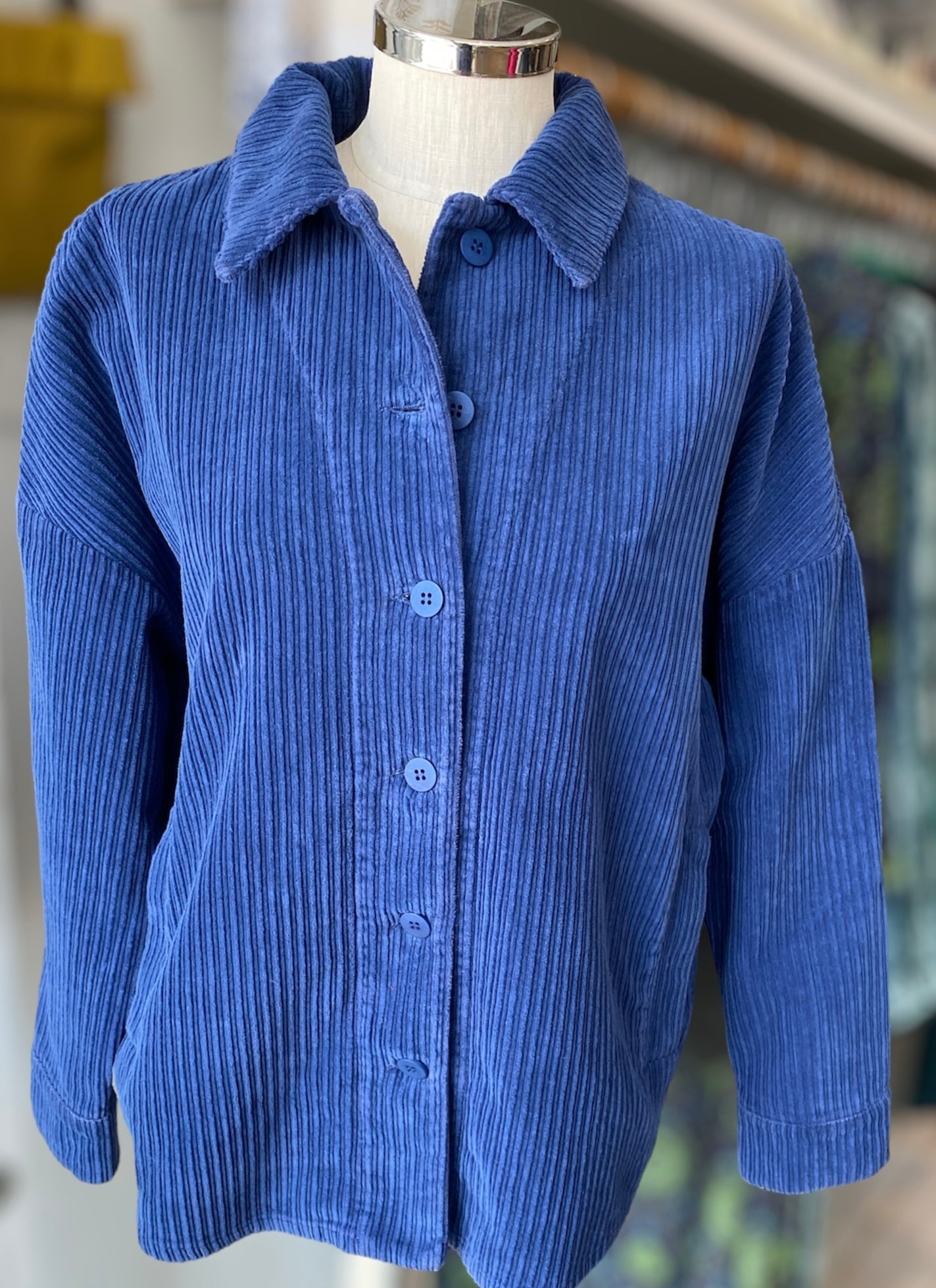 Brume Cord Jacket in Indigo