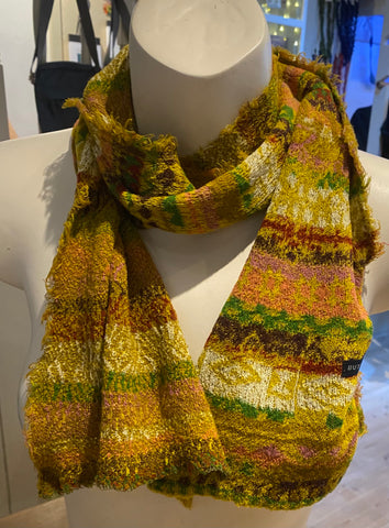 Japanese Pure Cotton Scarf in Yellow