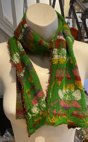 Japanese Pure Cotton Scarf in Green