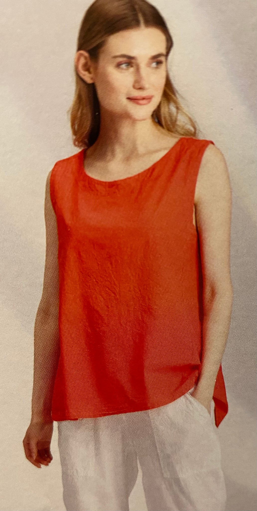 Sleeveless Top in Red