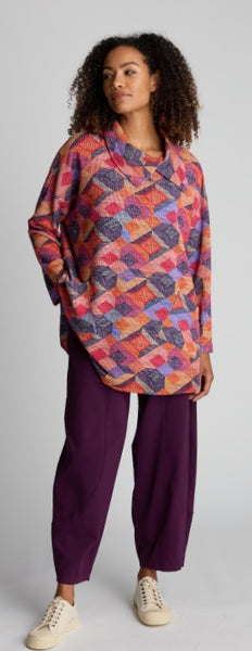 Bold Cubist Printed Tunic Multi